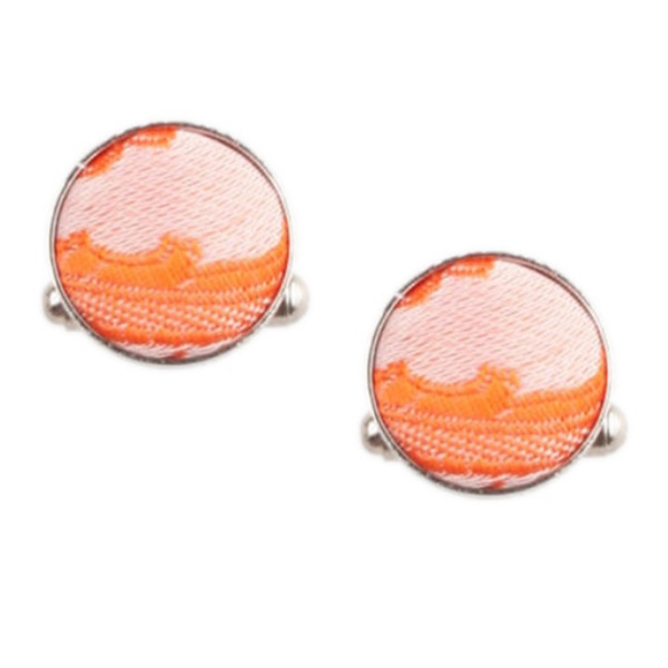 Manžetové knoflíčky Vintage oranžové 