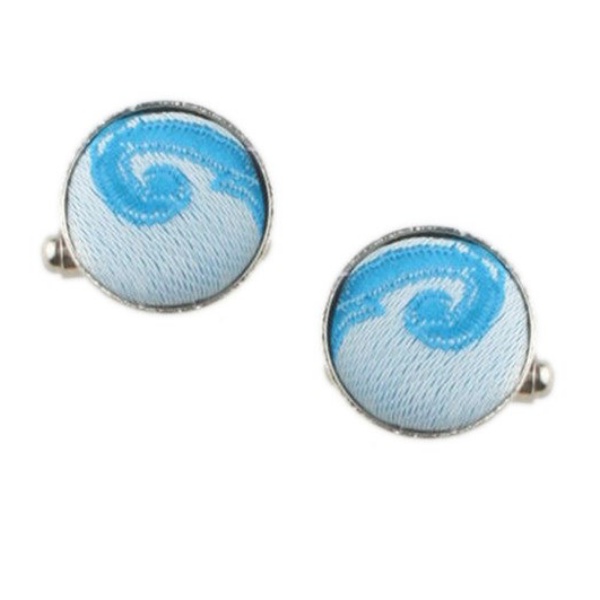 Manžetové knoflíčky Vintage světle modré 