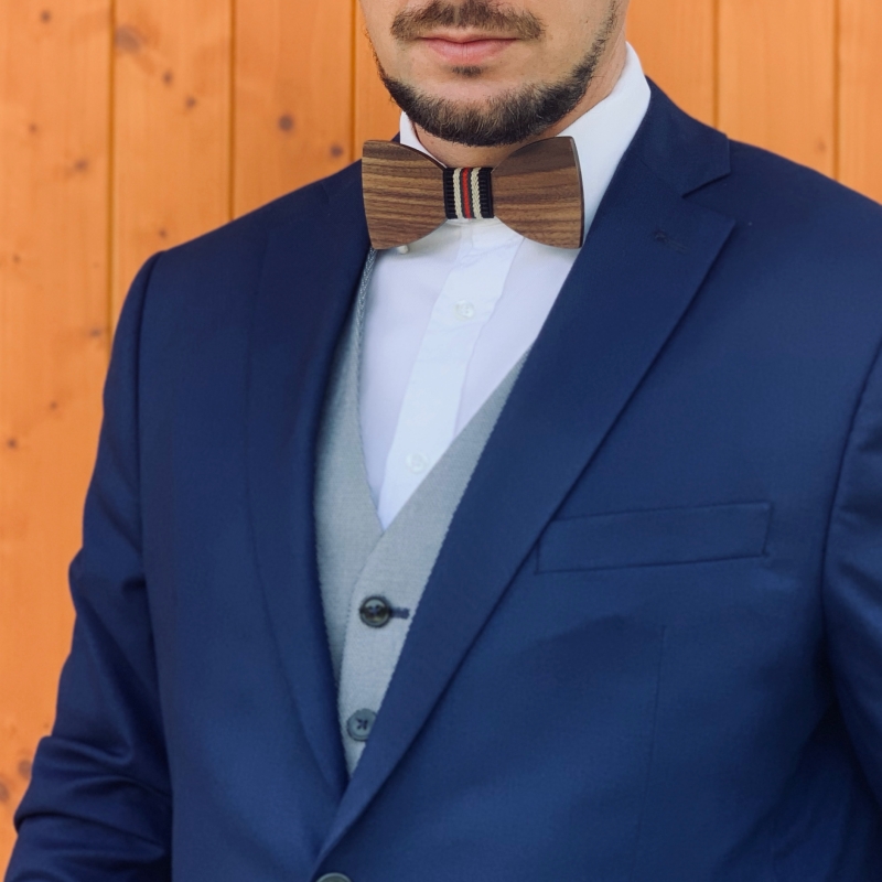 Dřevěný pánský motýlek Classic GC