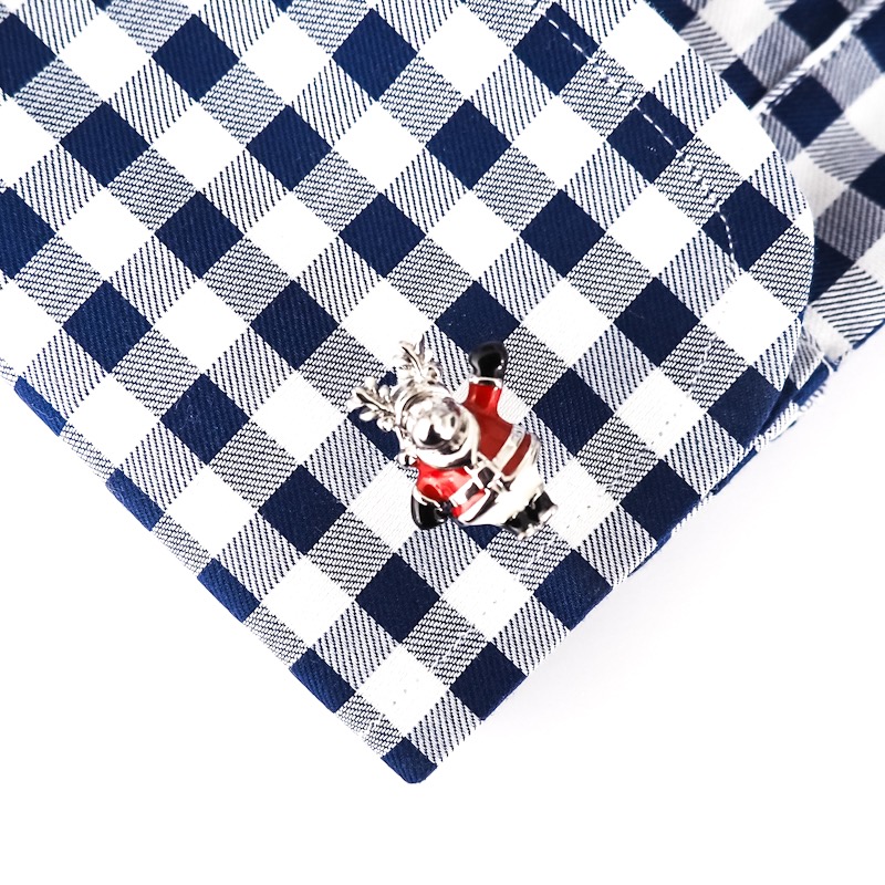 Manžetové knoflíčky Santa Claus Jelen 