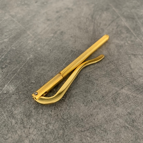 Zlatá spona na peníze Pružina 