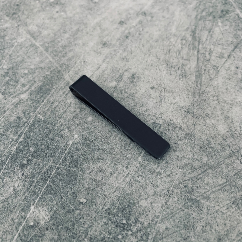 Černá spona na peníze Slim 