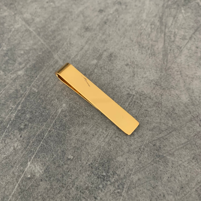 Zlatá spona na peníze Slim 