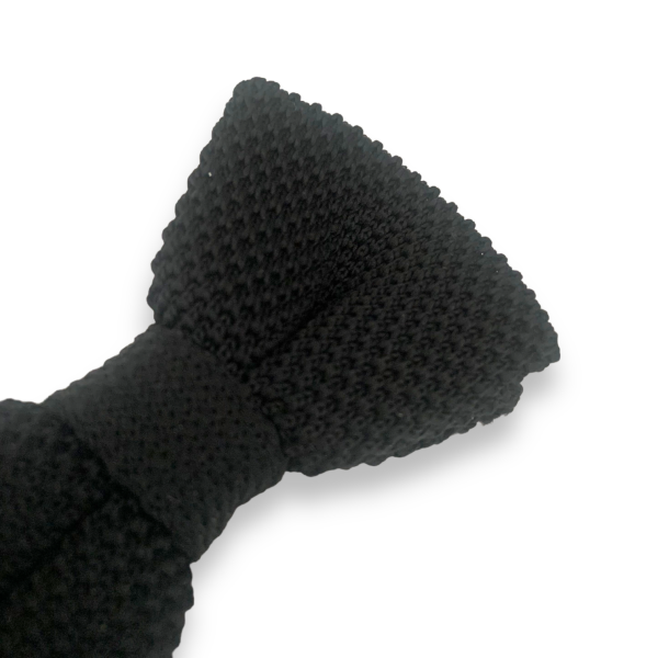 Černý pánský motýlek Knit