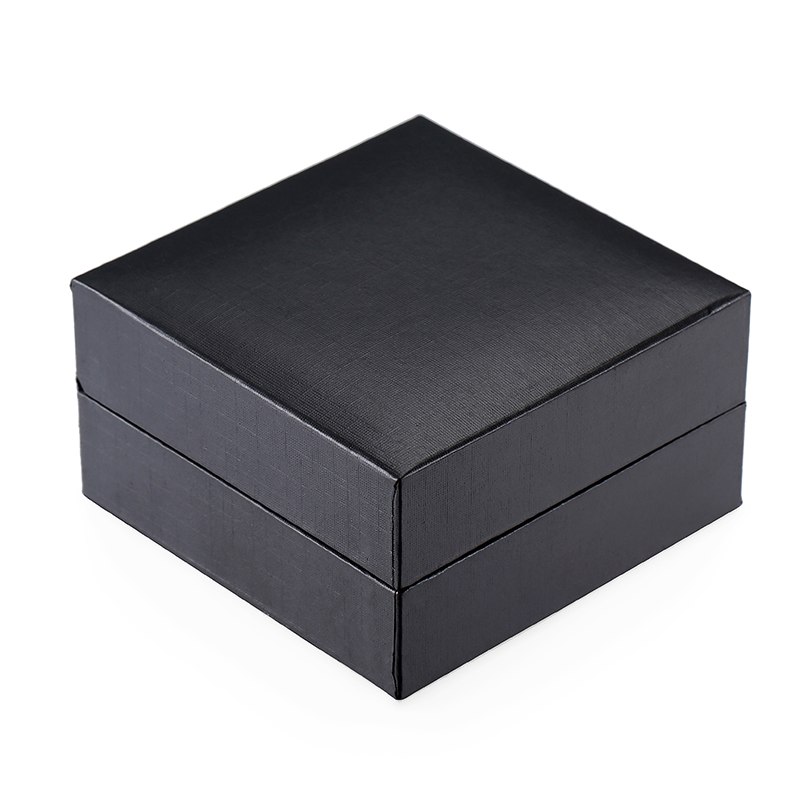 Černá dárková krabička na manžetové knoflíčky + sponu na kravatu