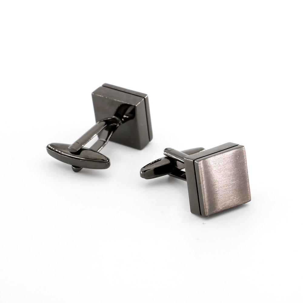 Manžetové knoflíčky Gunmetal square