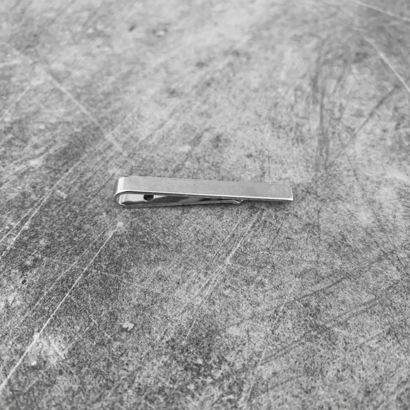 Stříbrná spona na kravatu Medium clip 