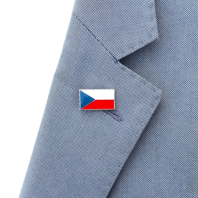 Stříbrný set - brož + spona na kravatu a manžetové knoflíčky Česká republika 