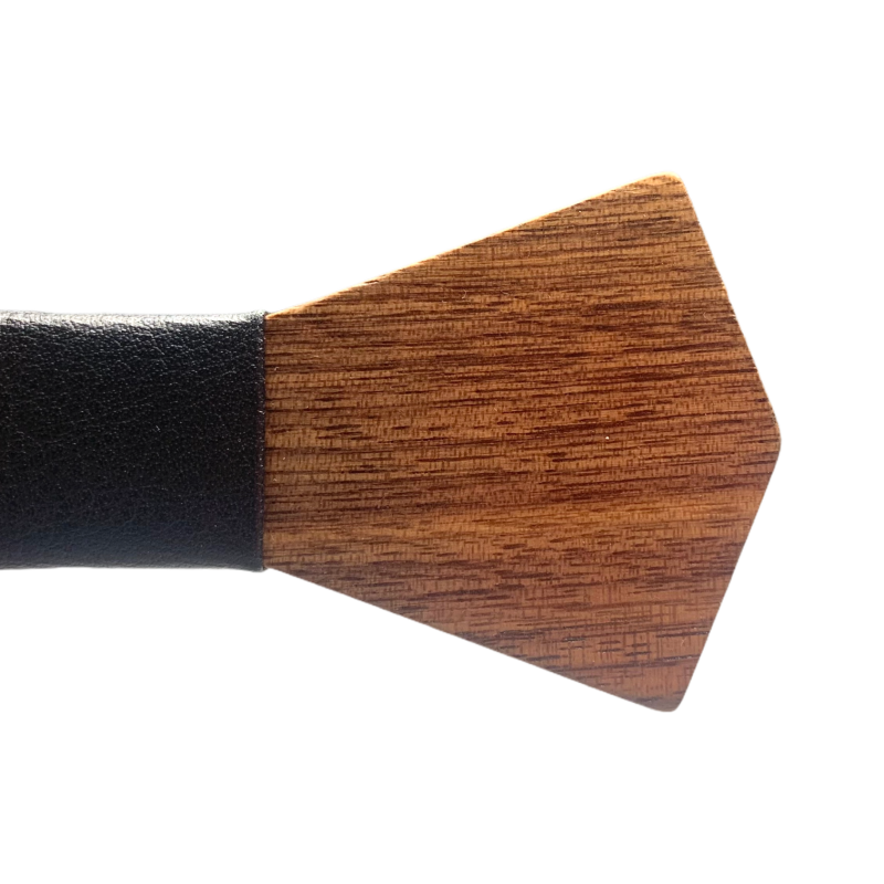 Dřevěný pánský motýlek Slim Leather