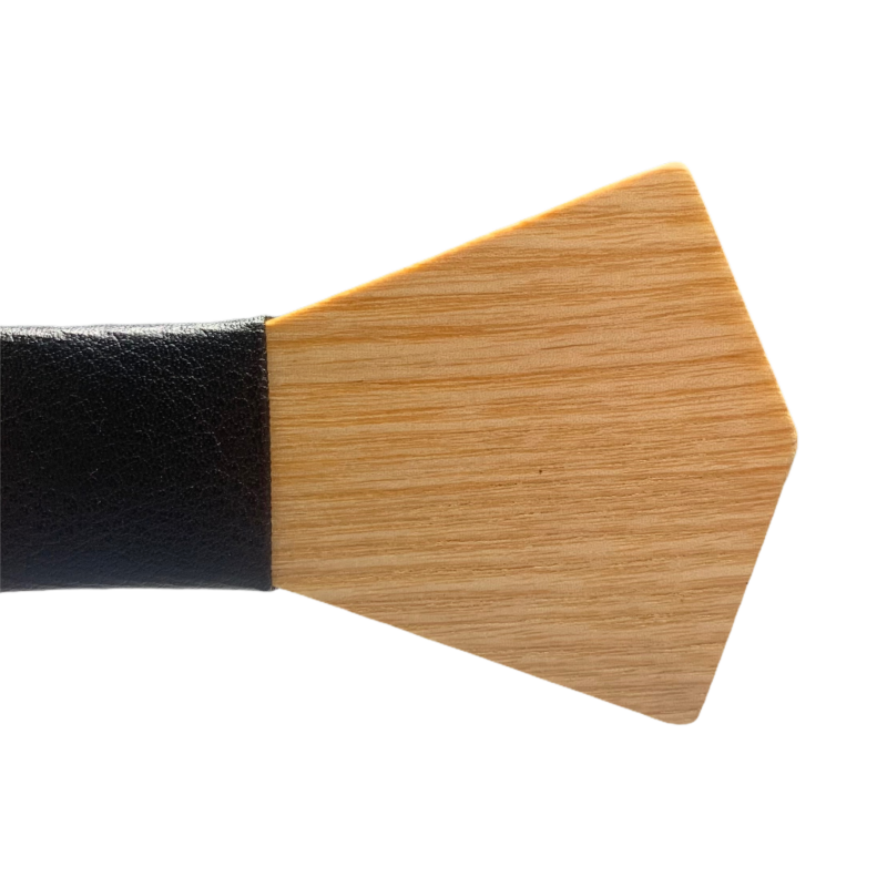 Dřevěný pánský motýlek Slim Leather I. 