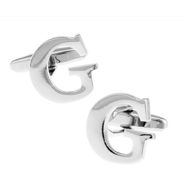 Manžetový knoflíček Iniciál G - malý 