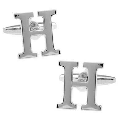 Manžetový knoflíček Iniciál H - malý 