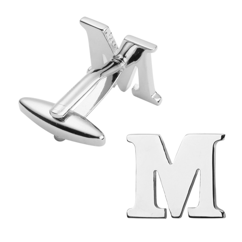 Manžetový knoflíček Iniciál M - malý 