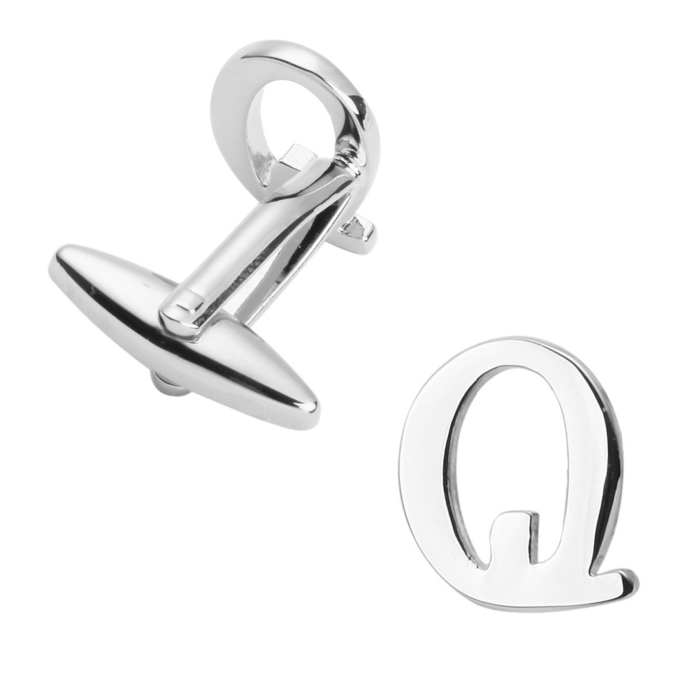 Manžetový knoflíček Iniciál Q - malý 