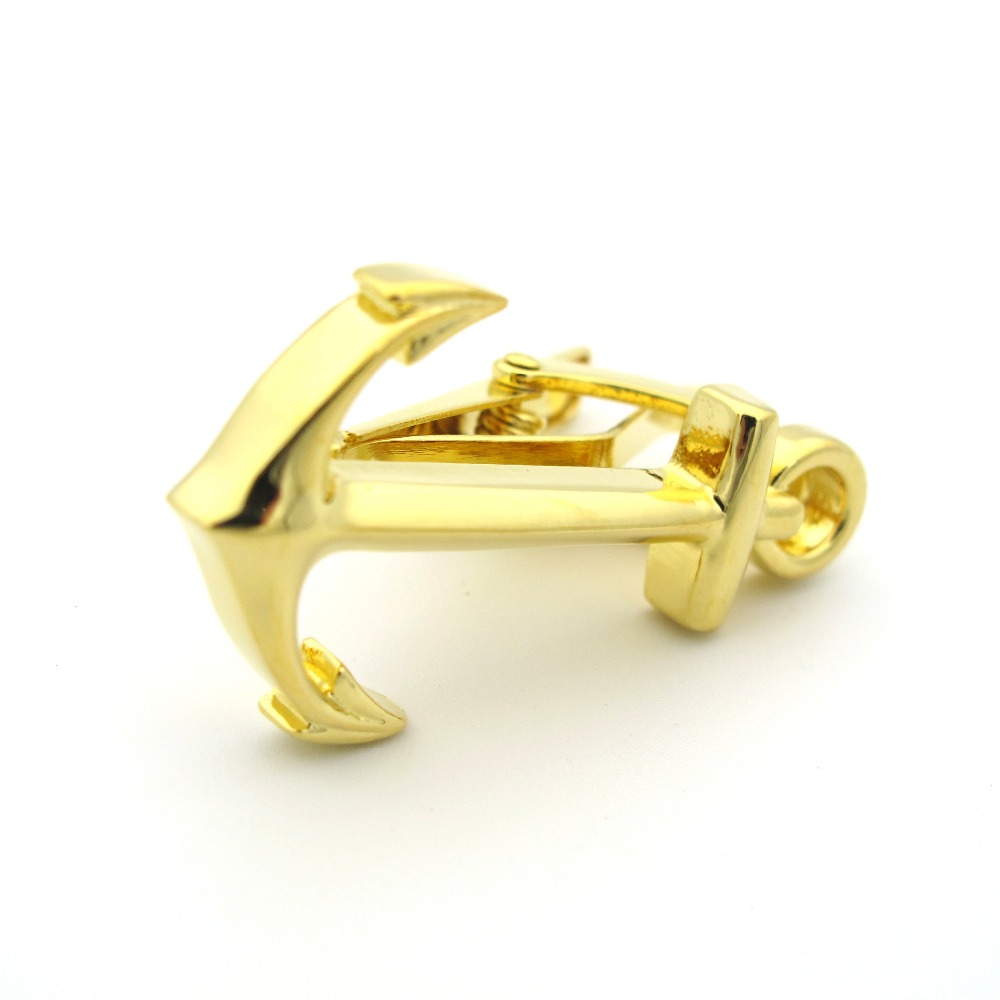 Zlatá spona na kravatu Kotva malá 