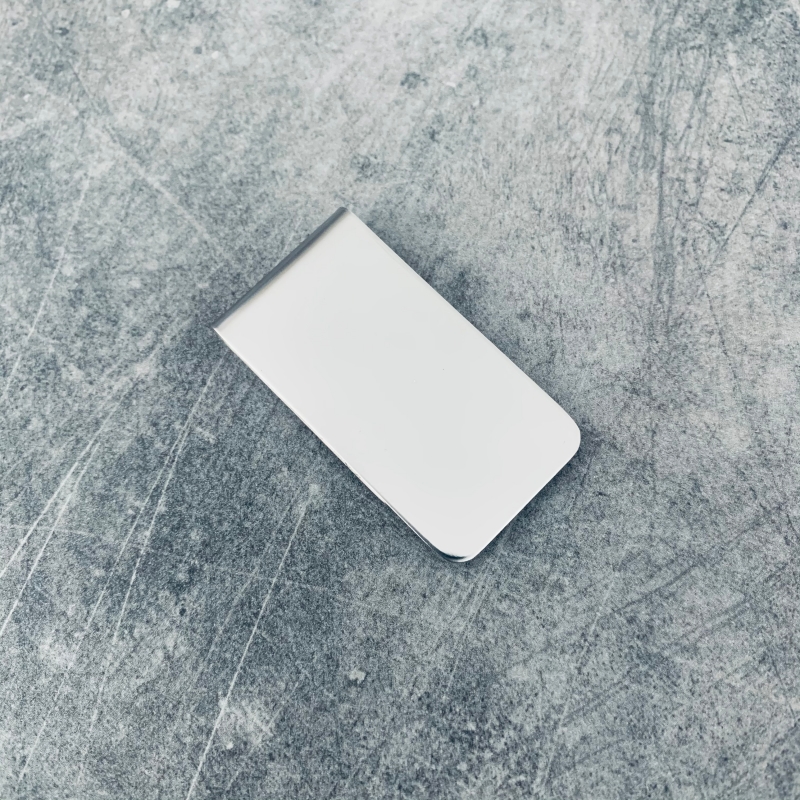 Stříbrná spona na peníze Wide 