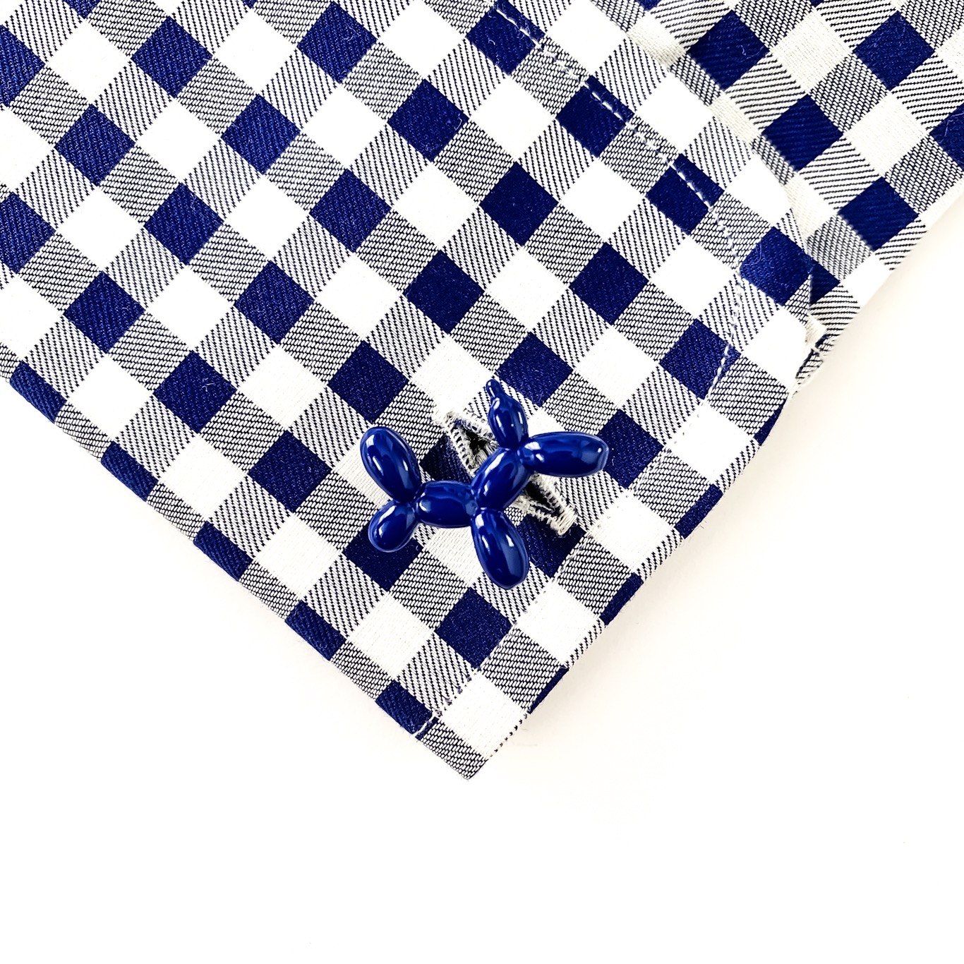 Manžetové knoflíčky modrý Pes z nafukovacích balónků