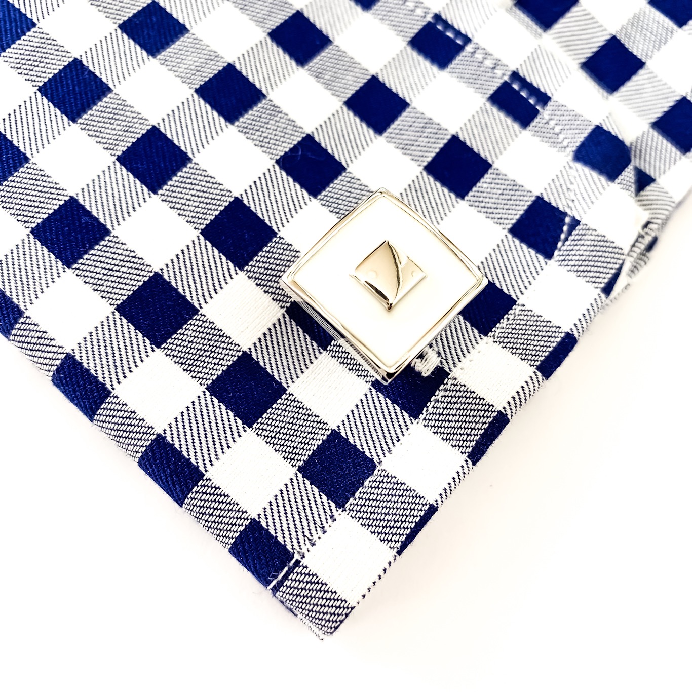 Manžetové knoflíčky Fashion Terč - bílý 