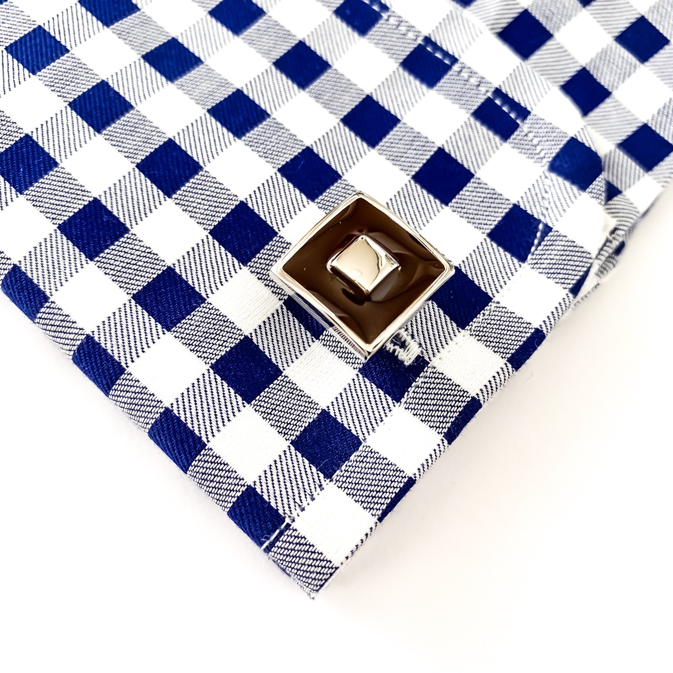 Manžetové knoflíčky Fashion Terč - hnědý 