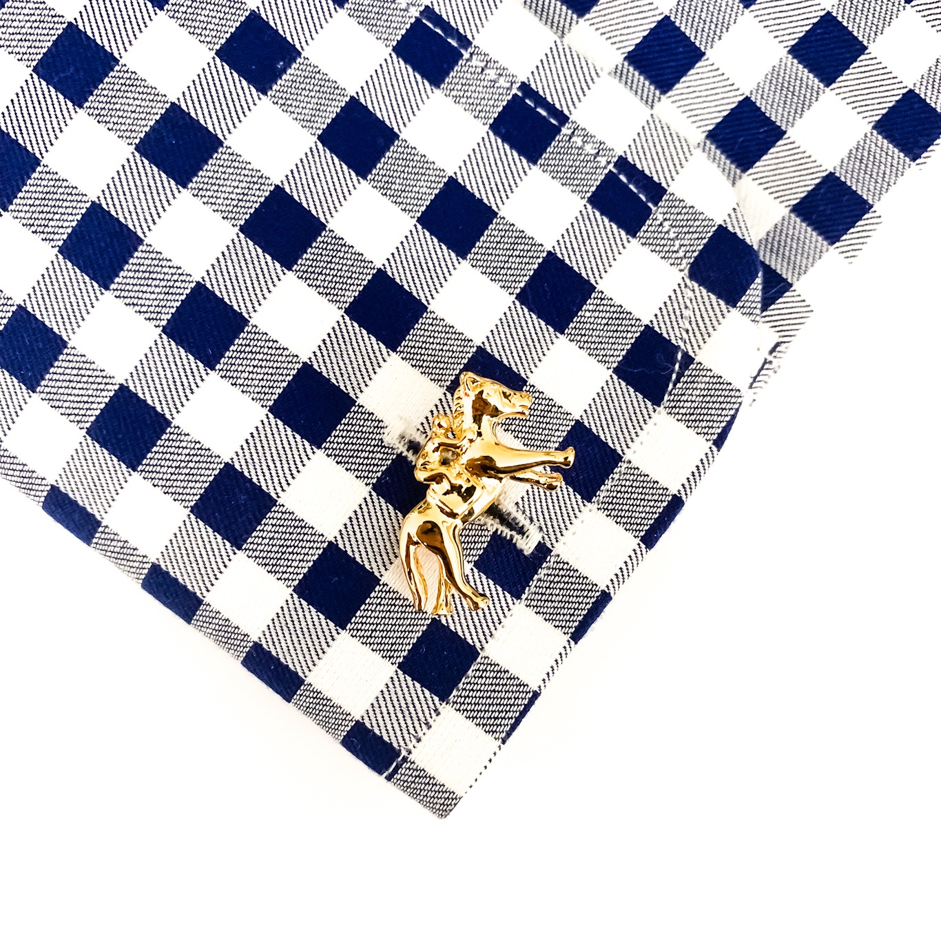 Manžetové knoflíčky Žokej zlatý 