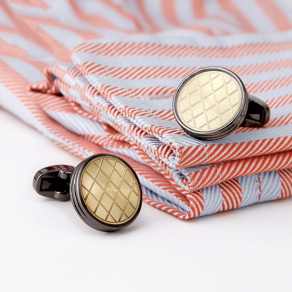 Manžetové knoflíčky Gunmetal grill