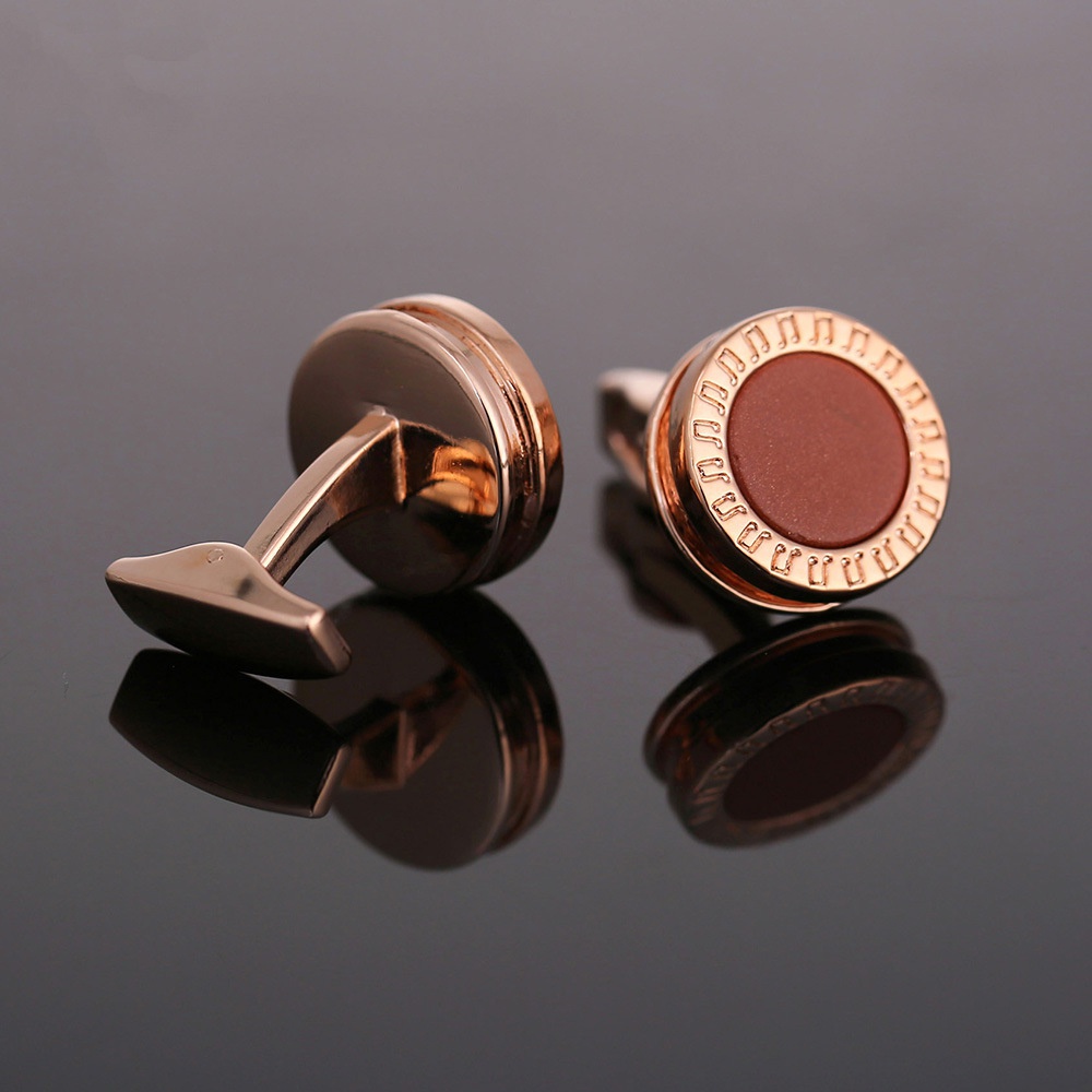 Manžetové knoflíčky Brown stars 