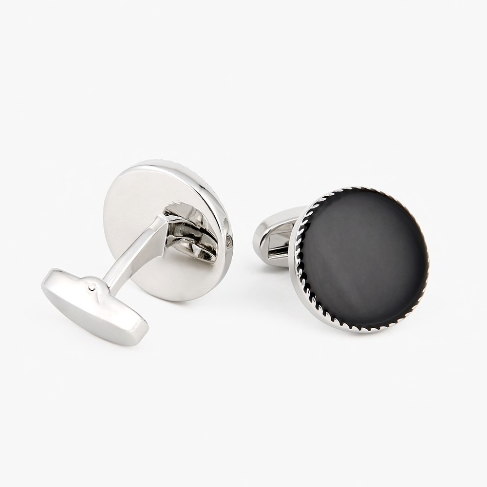 Manžetové knoflíčky Black rotary