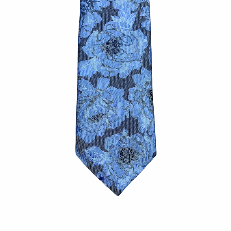 Modrá kravata Marks Spencer Flower