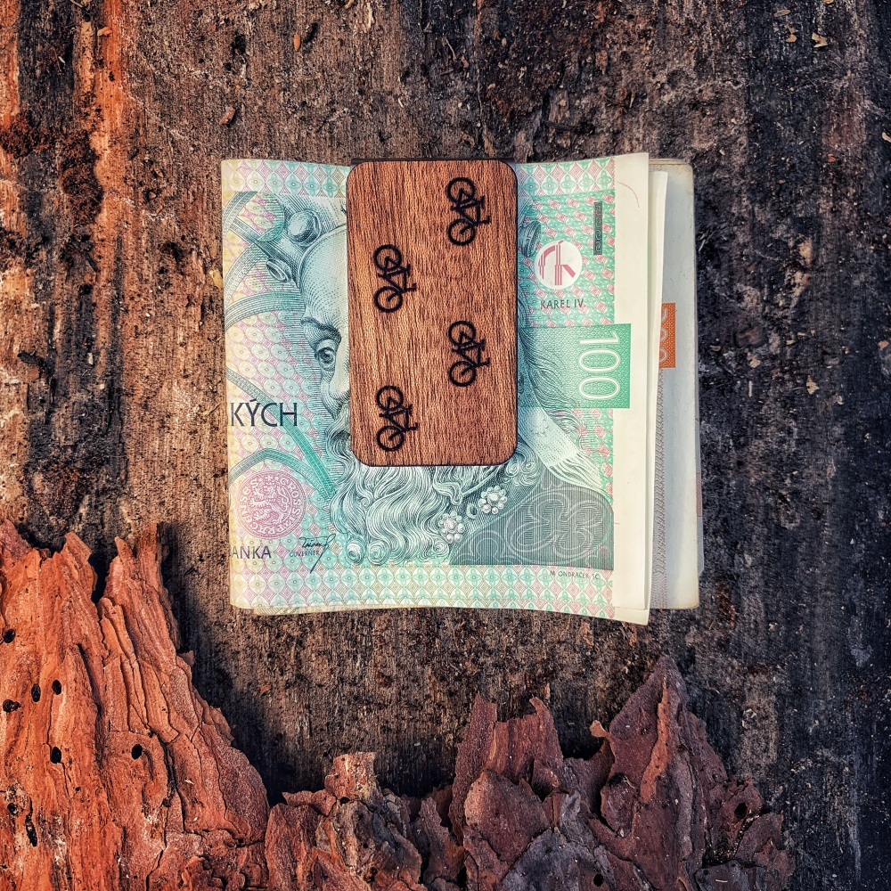 Dřevěná spona na peníze Wood Kolo