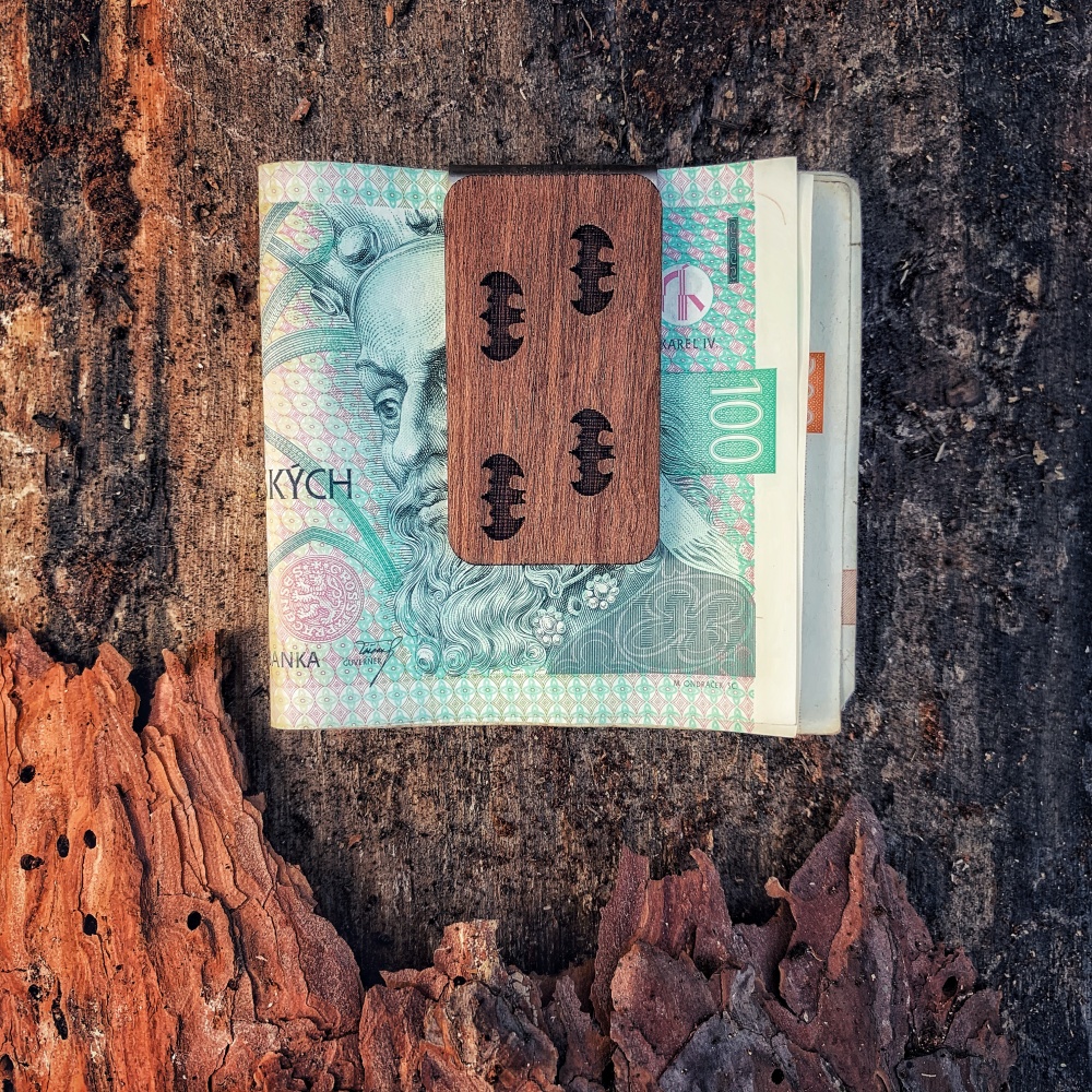 Dřevěná spona na peníze Wood Batman