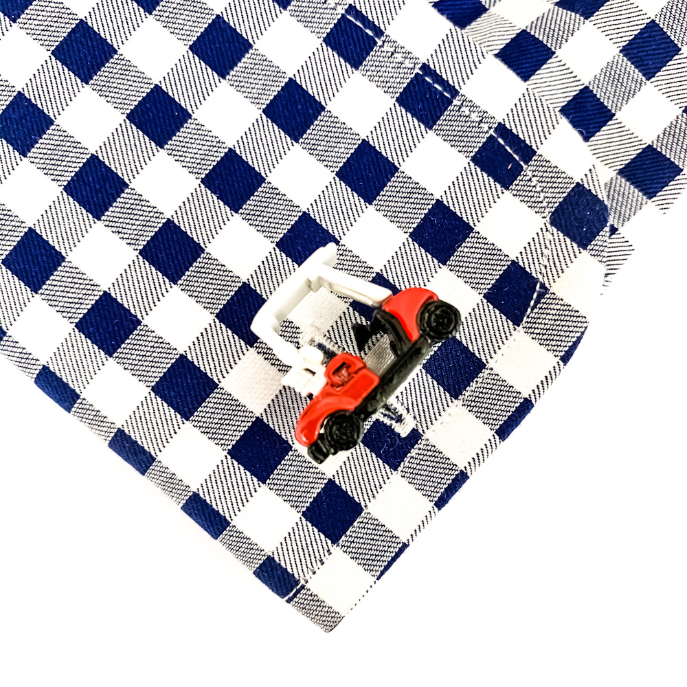 Manžetové knoflíčky Golfový vozík 