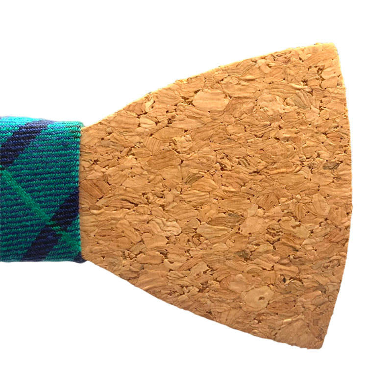 Pánský motýlek Korek Klasik Green line 