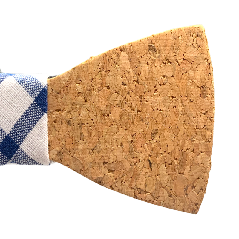 Pánský motýlek Korek Klasik Blue check 