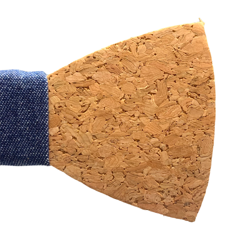 Pánský motýlek Korek Klasik Denim 