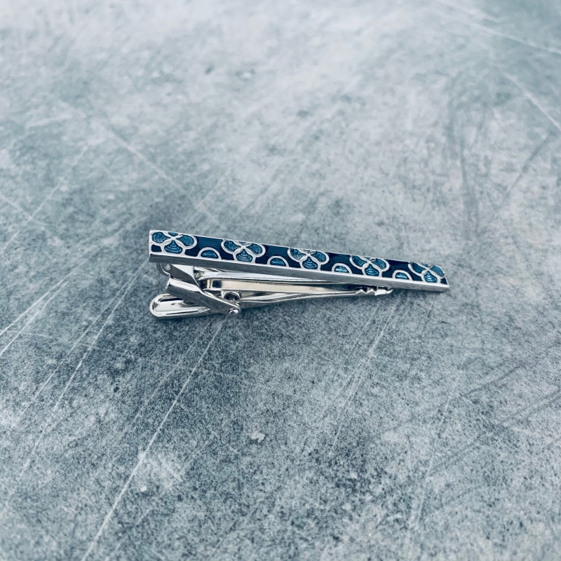 Spona na kravatu Blue emblems 