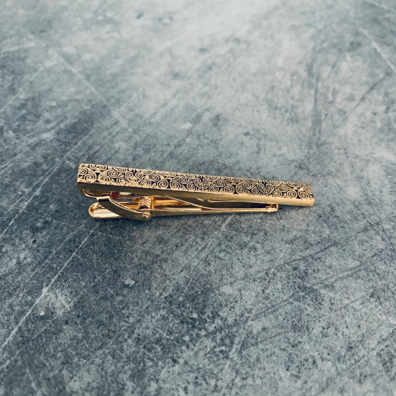 Spona na kravatu Gold ornaments 