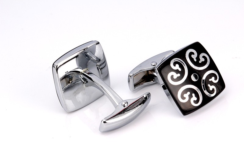 Manžetové knoflíčky Black ornament 