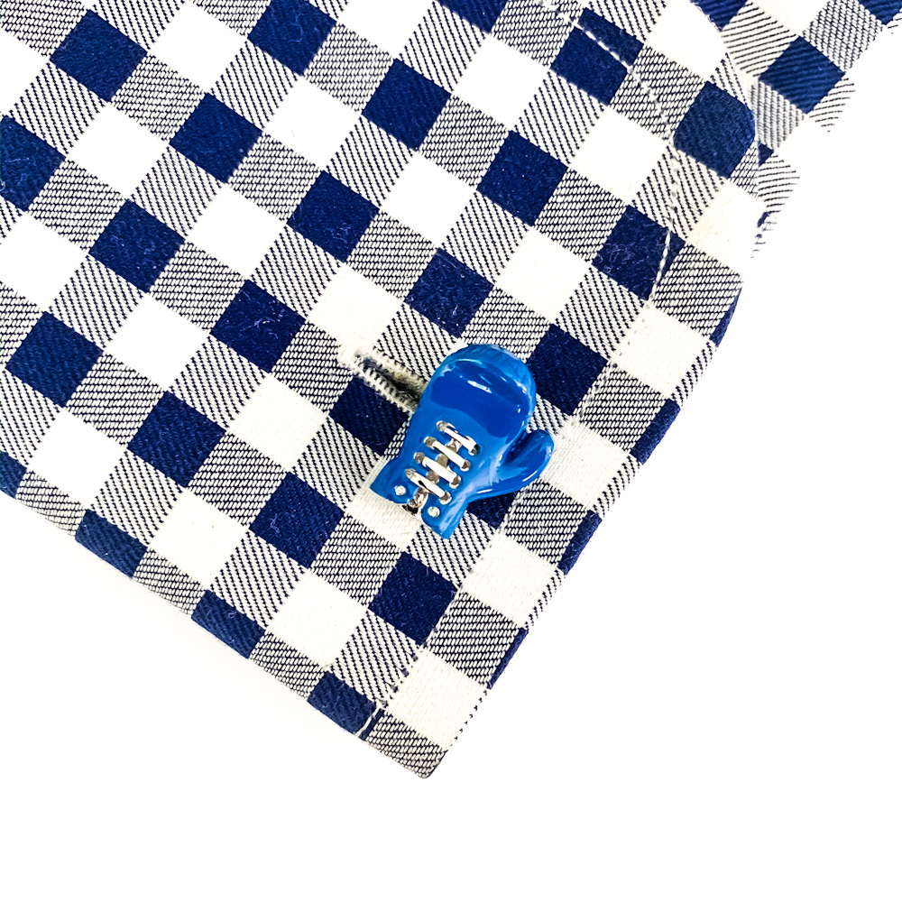 Manžetové knoflíčky modré Boxerské rukavice 