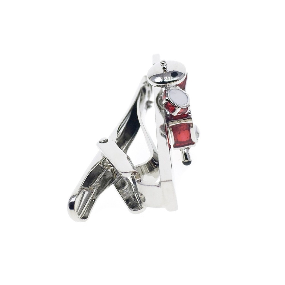 Stříbrná spona na kravatu Bicí - buben 