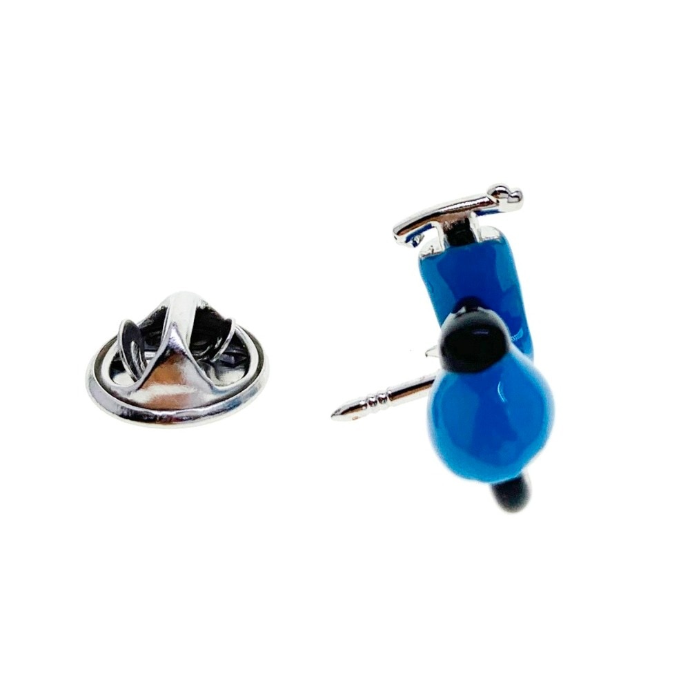 Brož do saka Skútr - modrý 