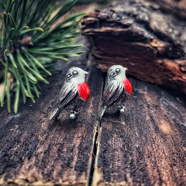 Manžetové knoflíčky Pták - stehlík 