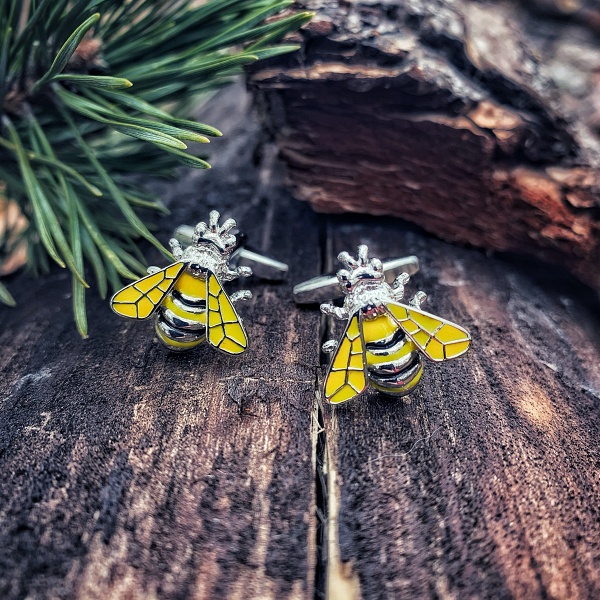 Manžetové knoflíčky Včela II.