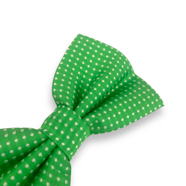 Zeleno - bílý motýlek Dots