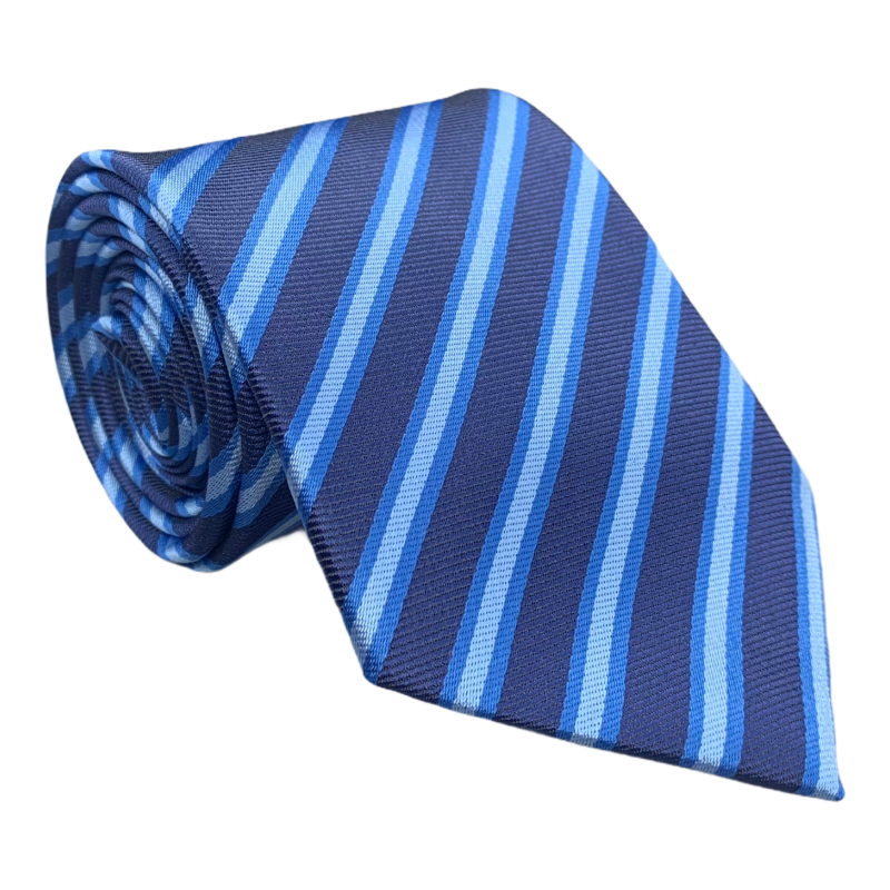 Modrá kravata Pruhy I.