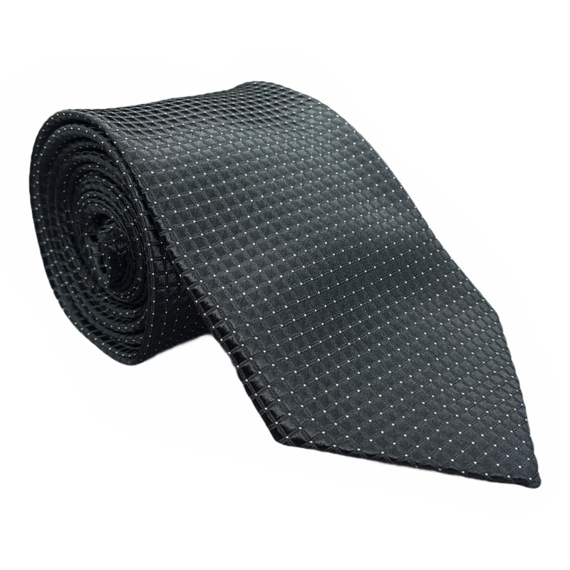 Černá kravata Dots