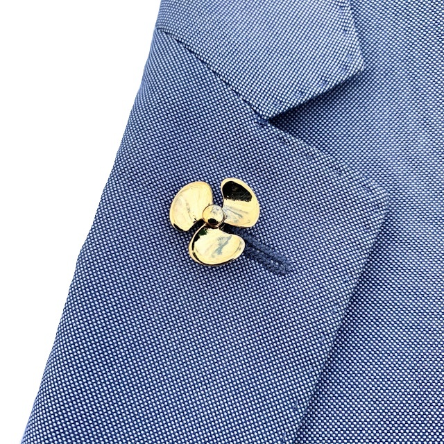 Brož do saka zlatý Lodní šroub 