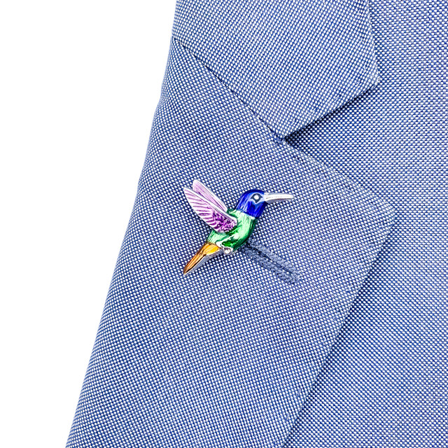 Brož Kolibřík barevný 