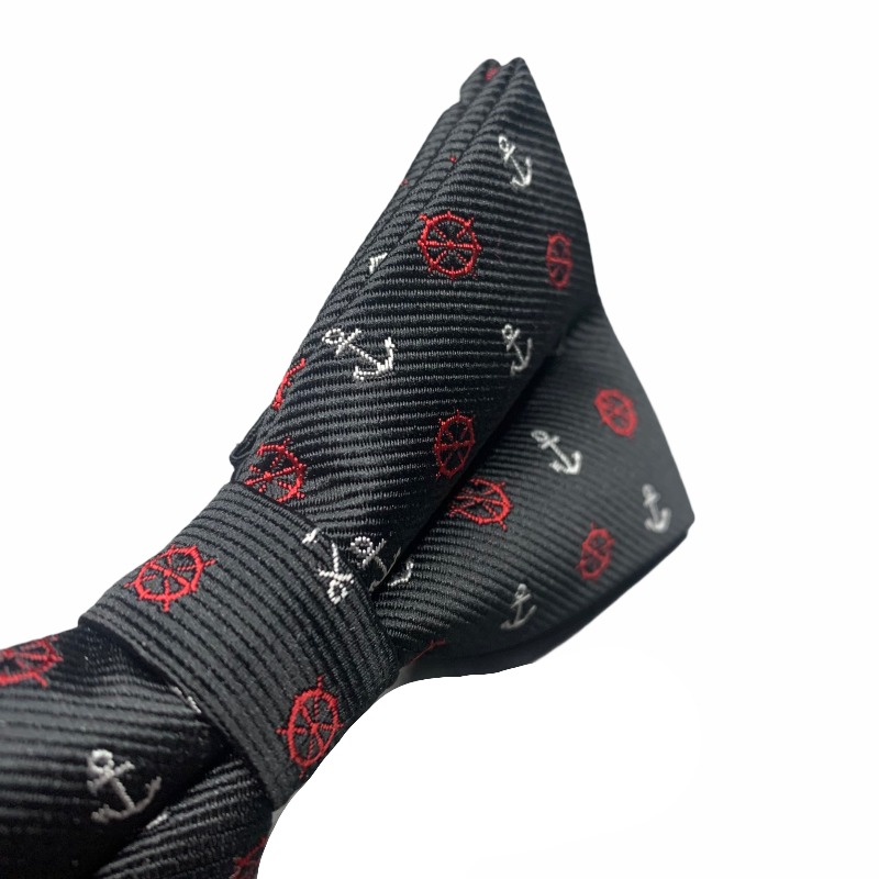 Černý motýlek Kotva a kormidlo 