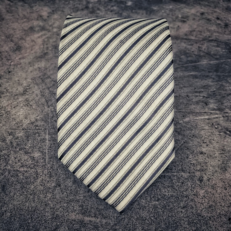 Stříbrná kravata Stripe - II. jakost