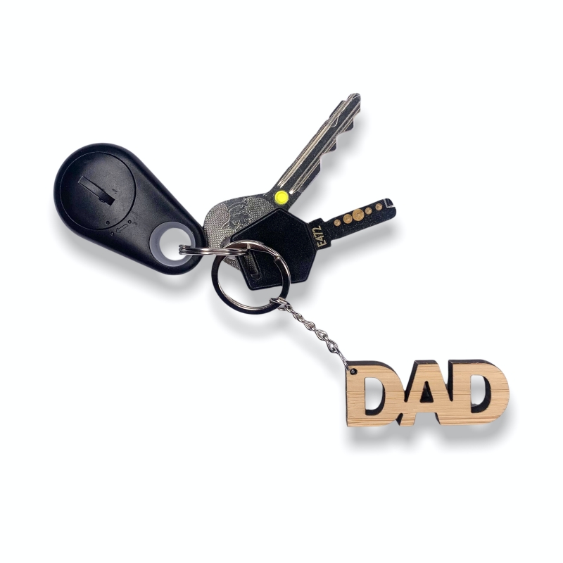 Dřevěná klíčenka Dad 